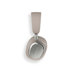 Bowers and Wilkins PX8 S2 Bluetooth Wireless ANC Headphones With Tactile Buttons in Warm Stone, side view