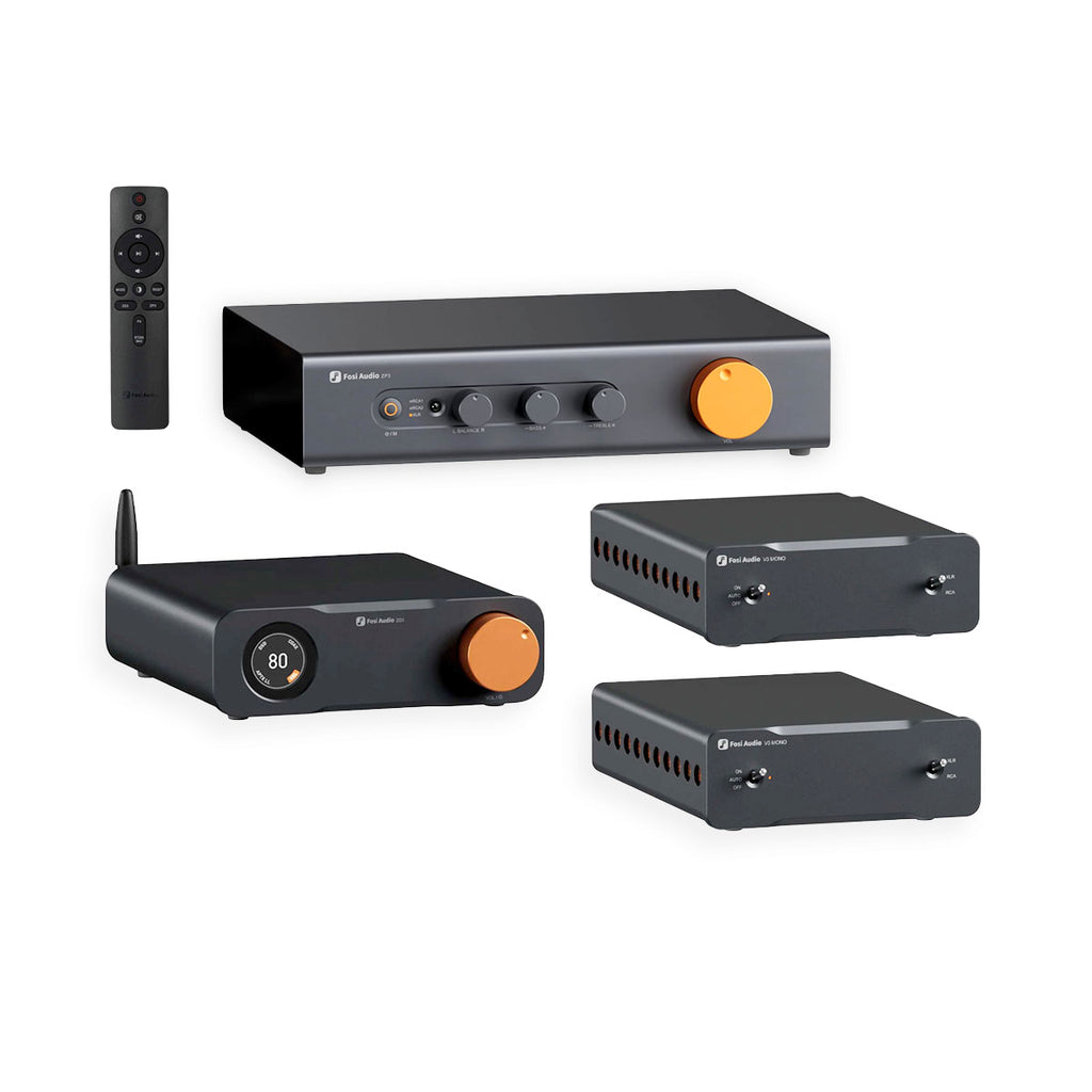 Fosi Audio ZD3 + ZP3 + Dual V3 Monos System | Groove Central