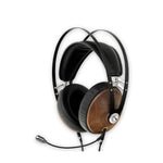 Meze Audio 99 Classics Headset with Boom Mic closed-back walnut studio headset silver highlights