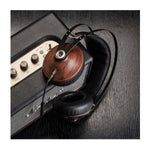 Meze 99 Classics closed-back hi-fi headphone setup with Marshall Wireless Speaker