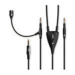 Meze 99 Neo headset with detachable Kevlar OFC boom microphone close up