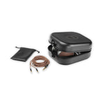 Meze POET headphones with braided copper cable, pouch and hard carry case