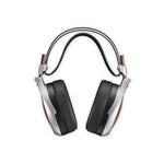 Meze POET open-back headphone front view with magnetic ear pads