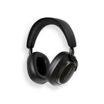 Bowers and Wilkins PX8 S2 Wireless Active Noise Cancellation Headphones in Onyx Black, angled view
