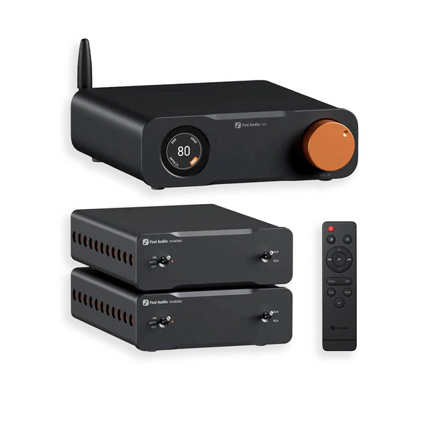 Fosi Audio ZD3 + Dual V3 Mono Fully Balanced System inc DAC & Amplifiers