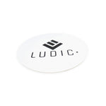 Ludic Audio Turntable Anti-Static Logo Felt Slipmat - White